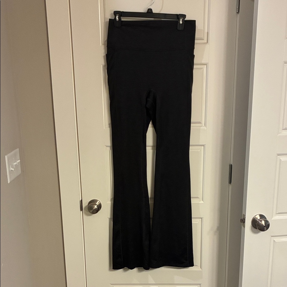 Gray Flared Yoga Pants